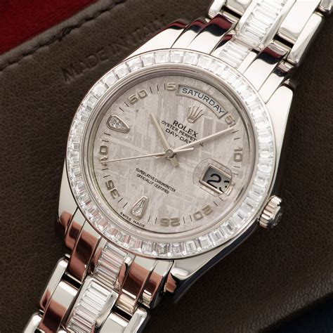 rolex platinum masterpiece 18956 bril|Rolex diamond wrist watch.